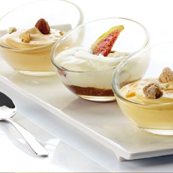 Trio de Helados de Otoño: de higos, ciruela mirabel y jarabe de arce