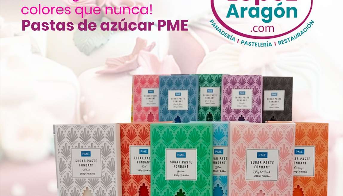 Descubre la deliciosa y versátil pasta de azúcar PME Cakes: Sin gluten, sin lactosa ¡y llena de sabor!